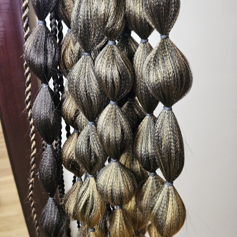 Handmade Braided Hair Extension in Brown and Blonde - Picture 5 of 13